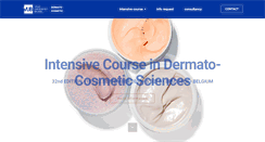 Desktop Screenshot of dermatocosmeticcourse.eu