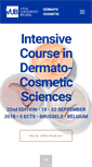 Mobile Screenshot of dermatocosmeticcourse.eu