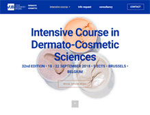 Tablet Screenshot of dermatocosmeticcourse.eu